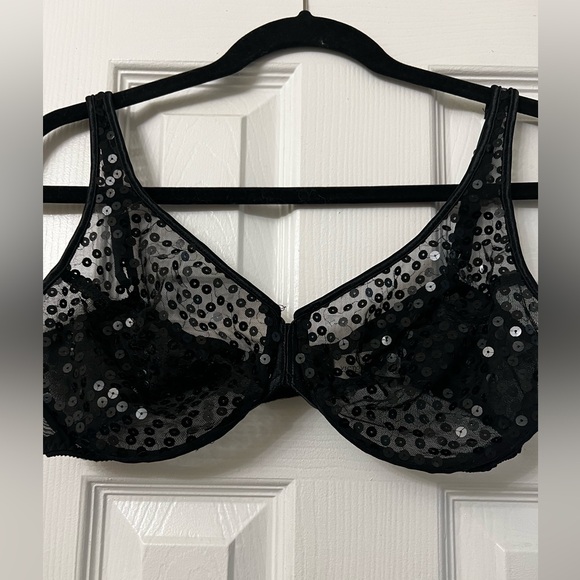 Victoria's Secret Other - Victoria's Secret Black Sequin Embellished Bra